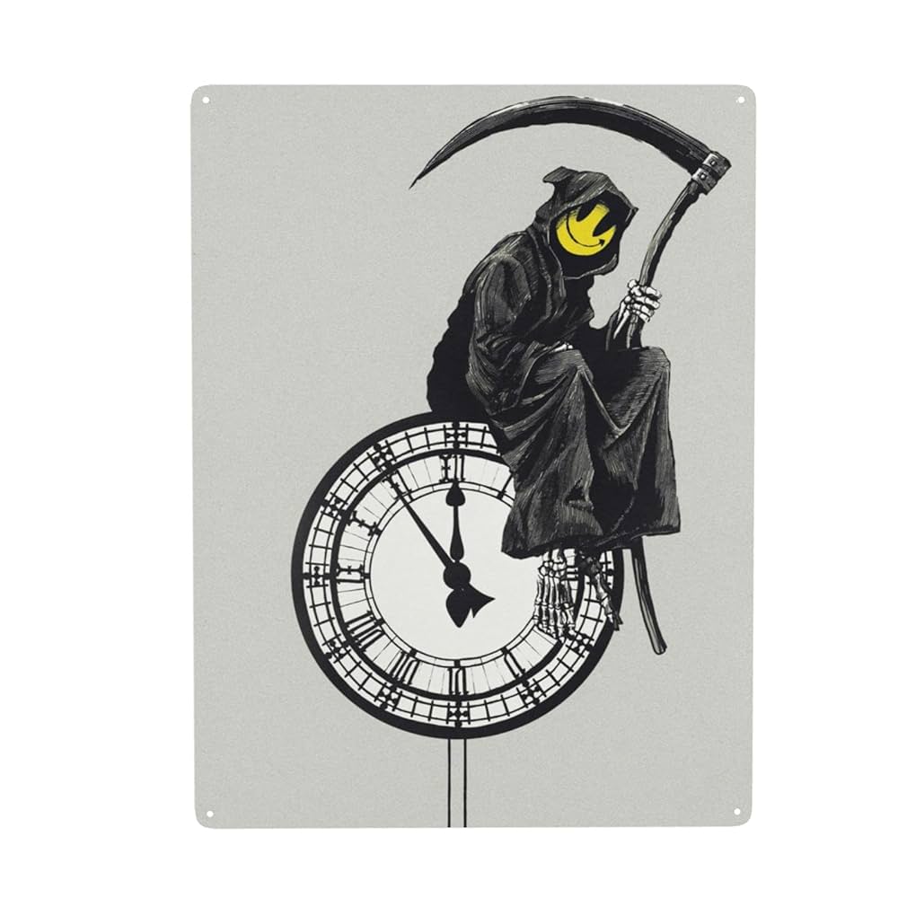 BANKSY☆ 死神 ポスター☆full colour Black☆ BANKSY☆ 死神 ポスター☆full colour Black☆
